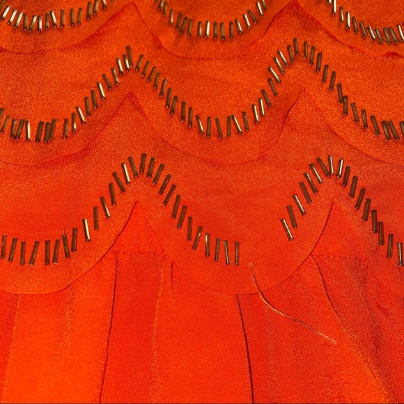 Ted Baker Orange and gold beaded dress - Picture 9 of 15